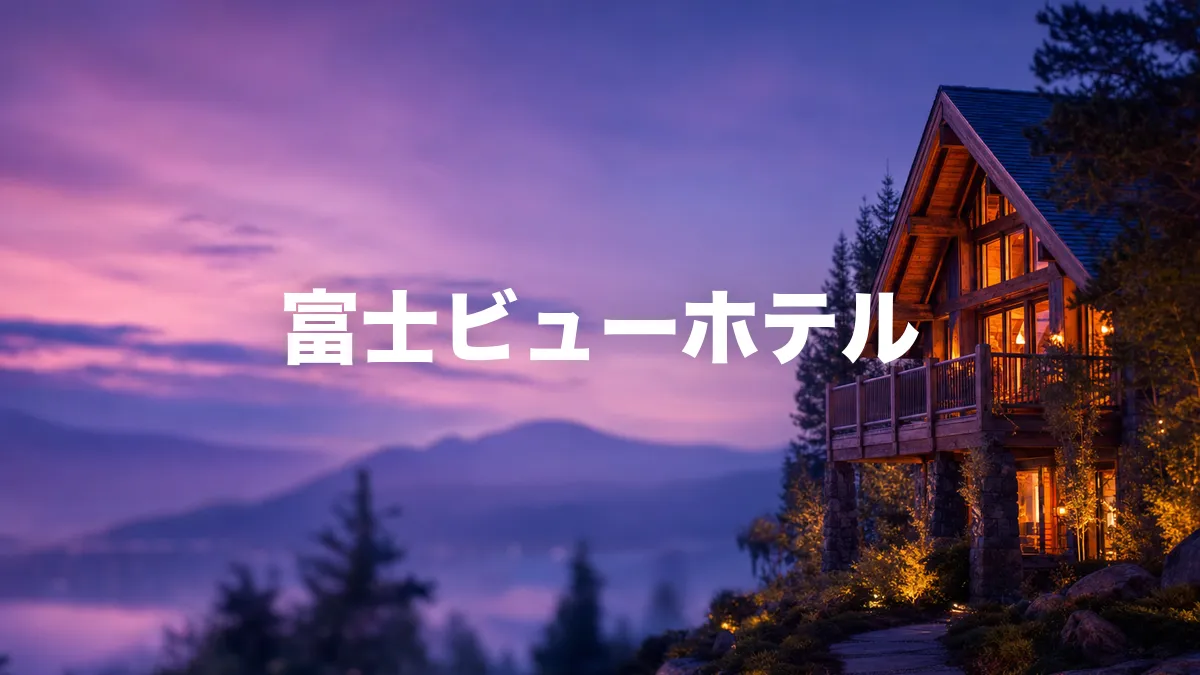 富士ビューホテルについて調べてみた