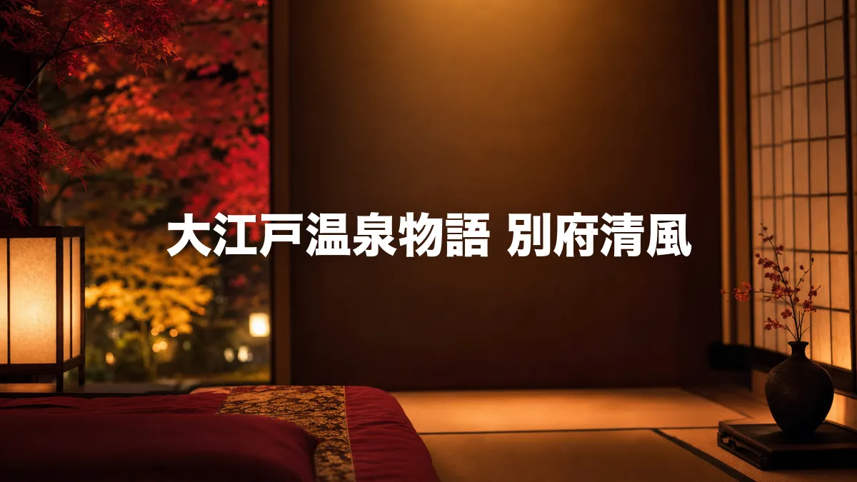 大江戸温泉物語 別府清風について調べてみた