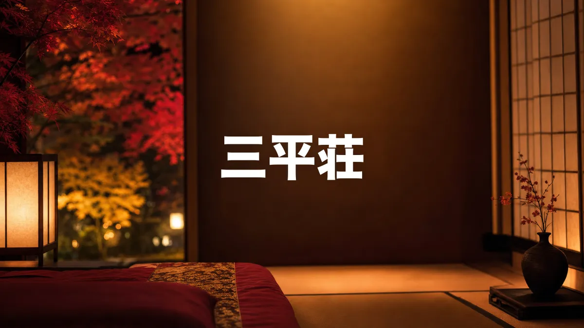 三平荘について調べてみた