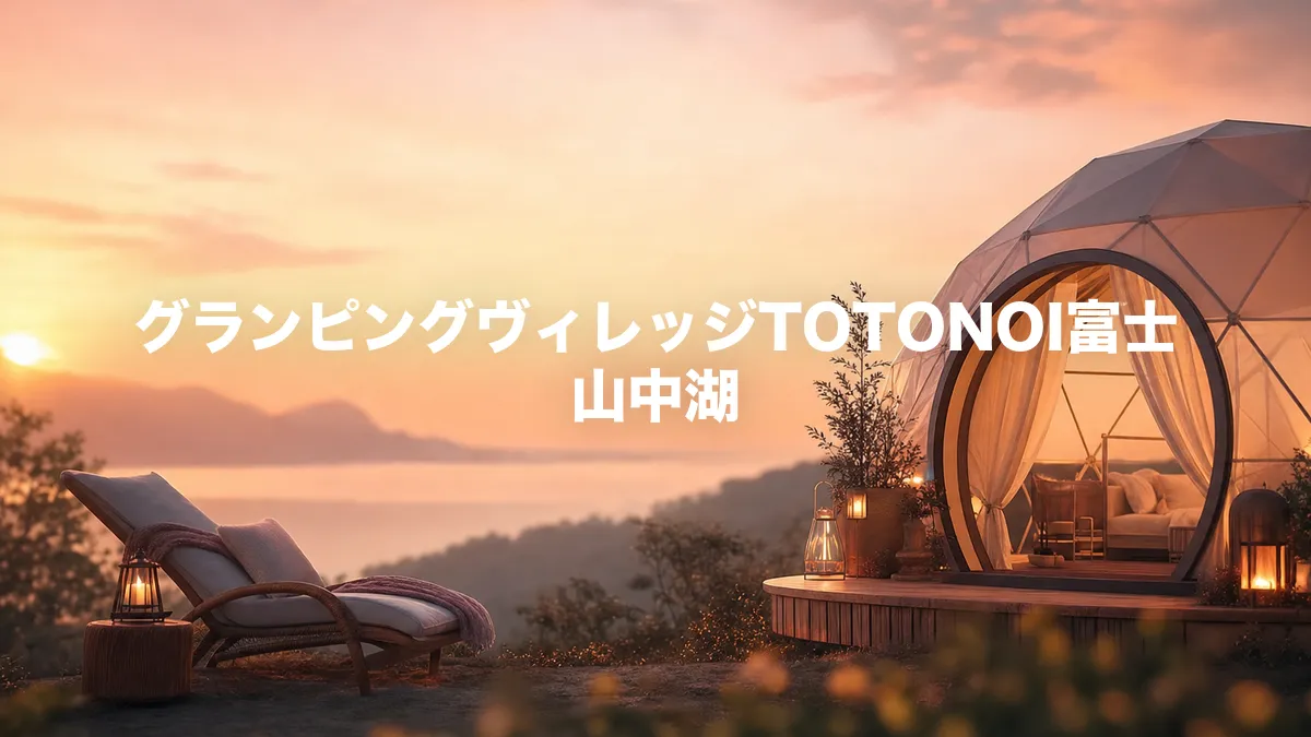 グランピングヴィレッジTOTONOI富士山中湖について調べてみた