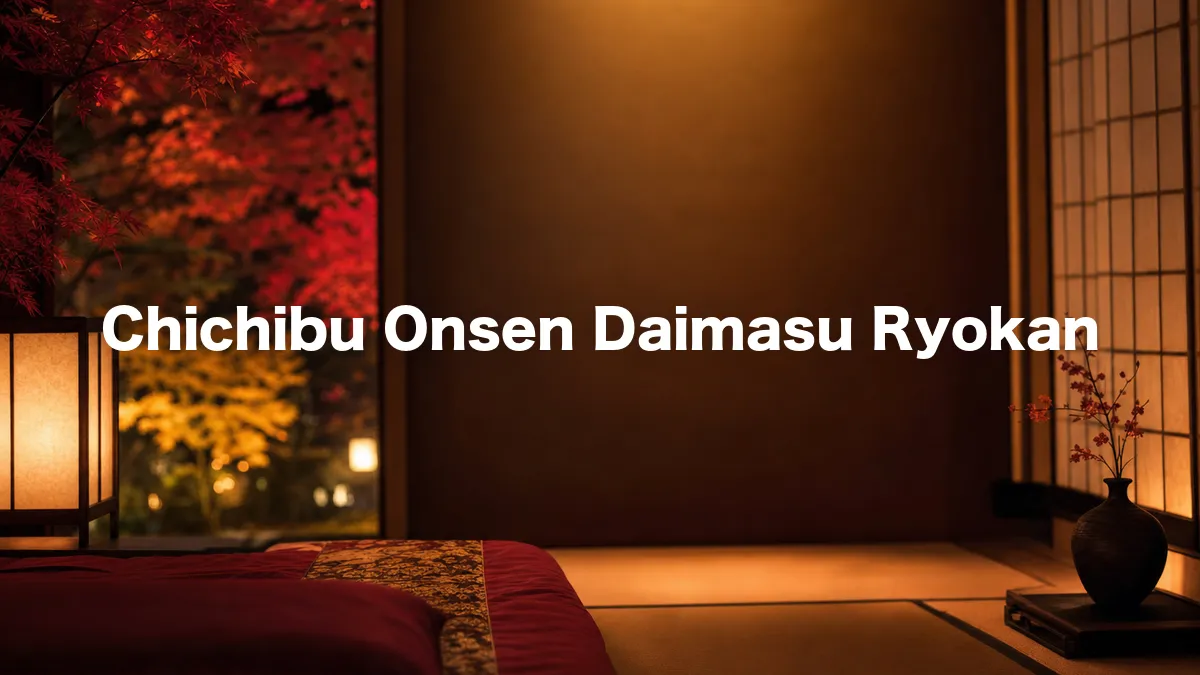 I Looked Into Chichibu Onsen Daimasu Ryokan
