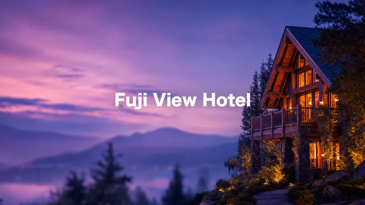 I Looked Into Fuji View Hotel