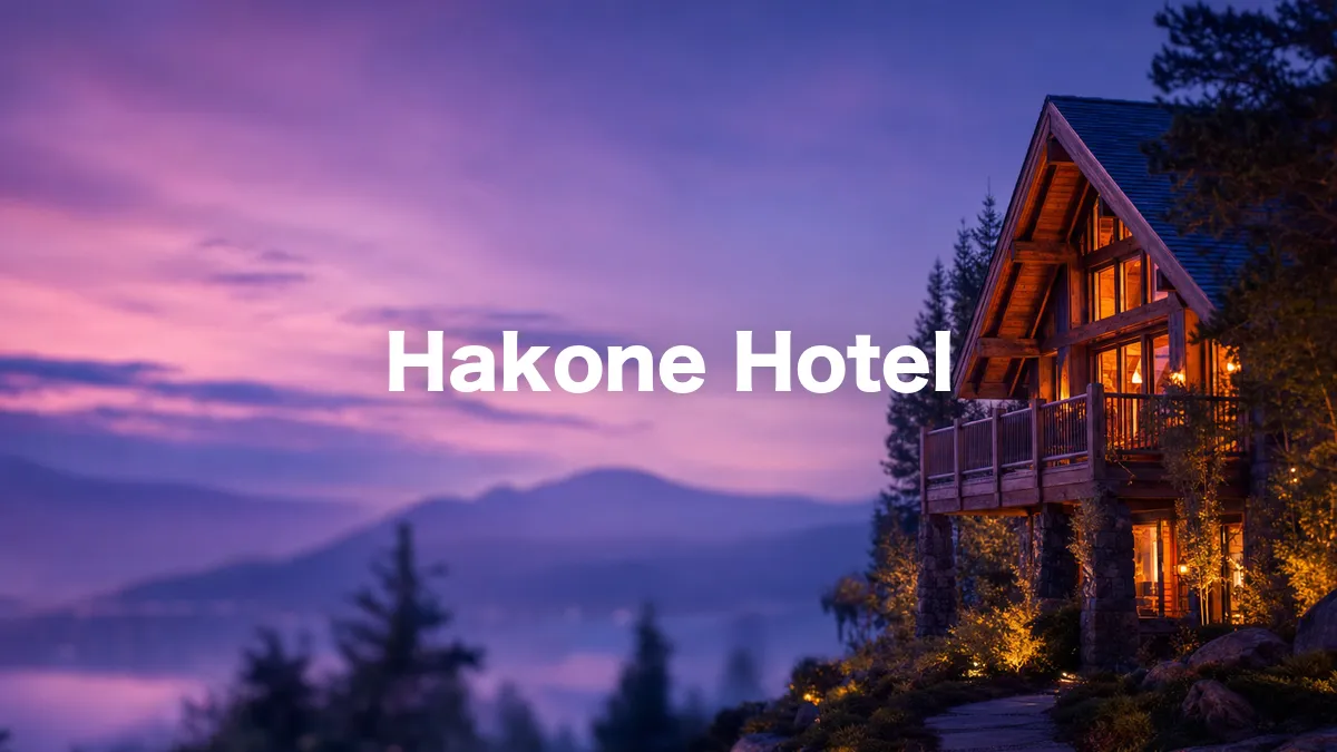 I Looked Into Hakone Hotel