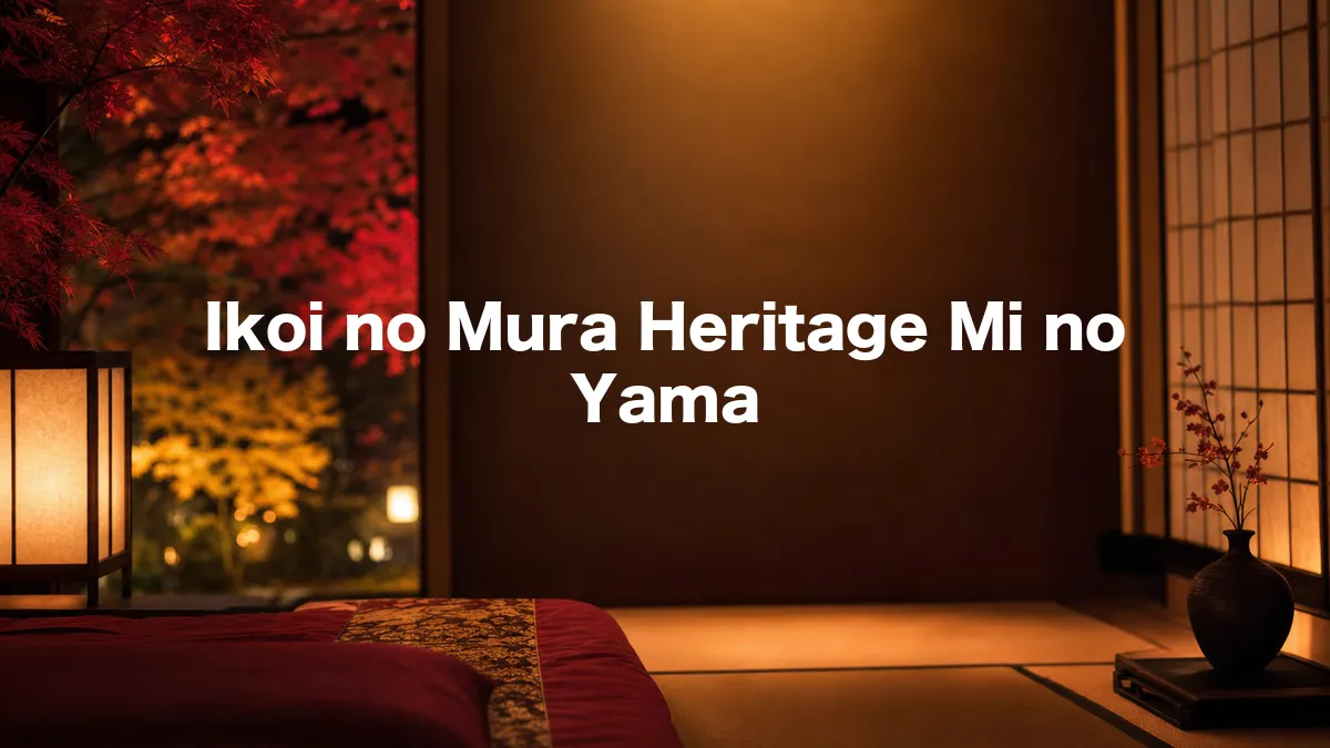 I Looked Into Ikoi no Mura Heritage Mi no Yama