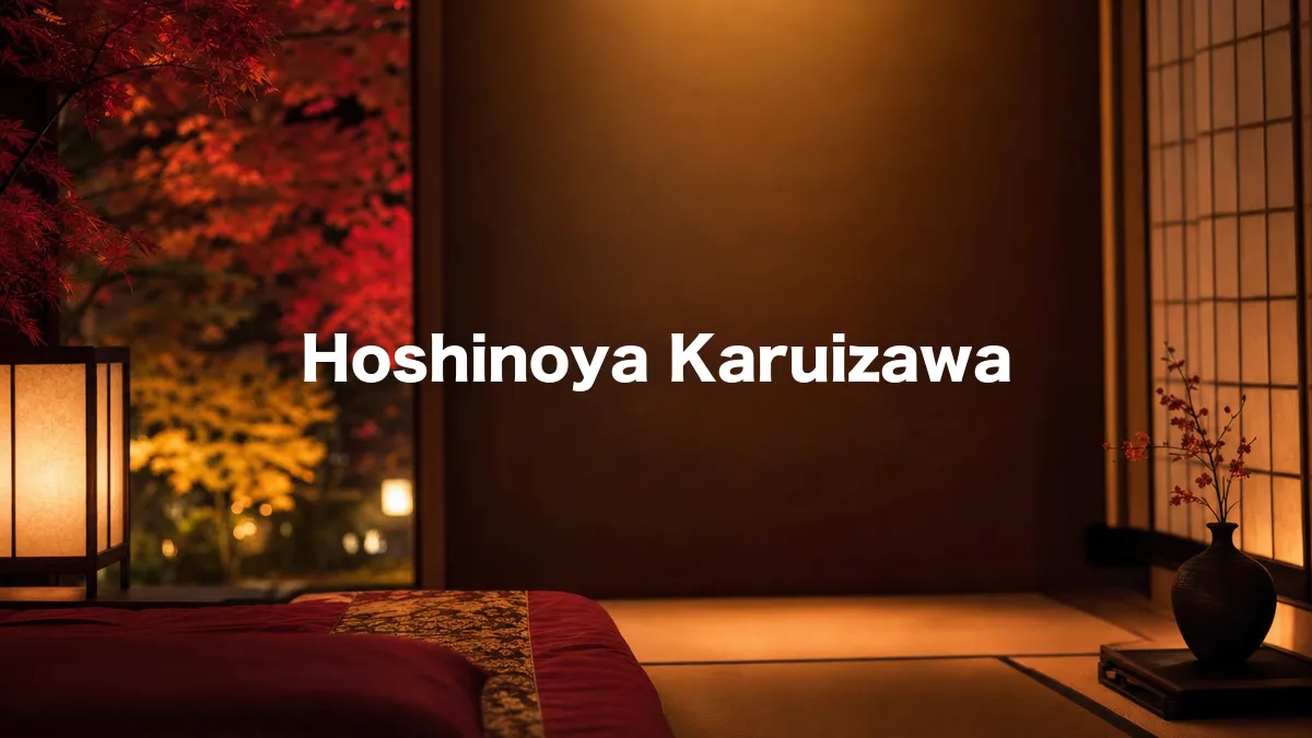 Looking into Hoshinoya Karuizawa