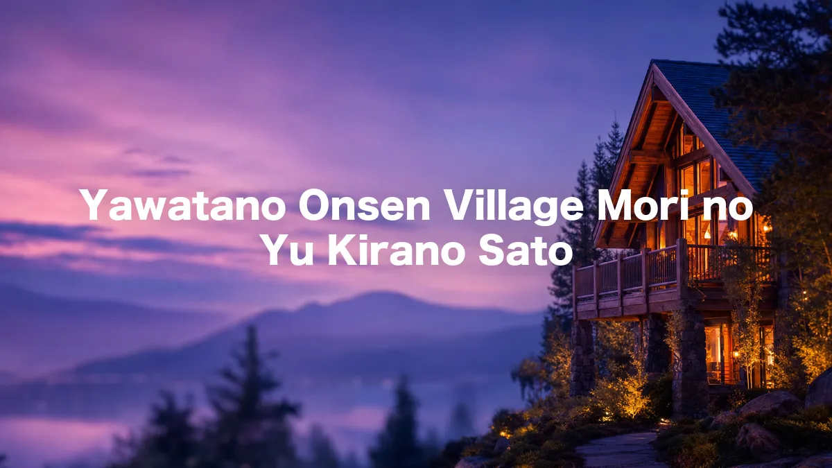 I Looked Into Yawatano Onsen Village Mori no Yu Kirano Sato