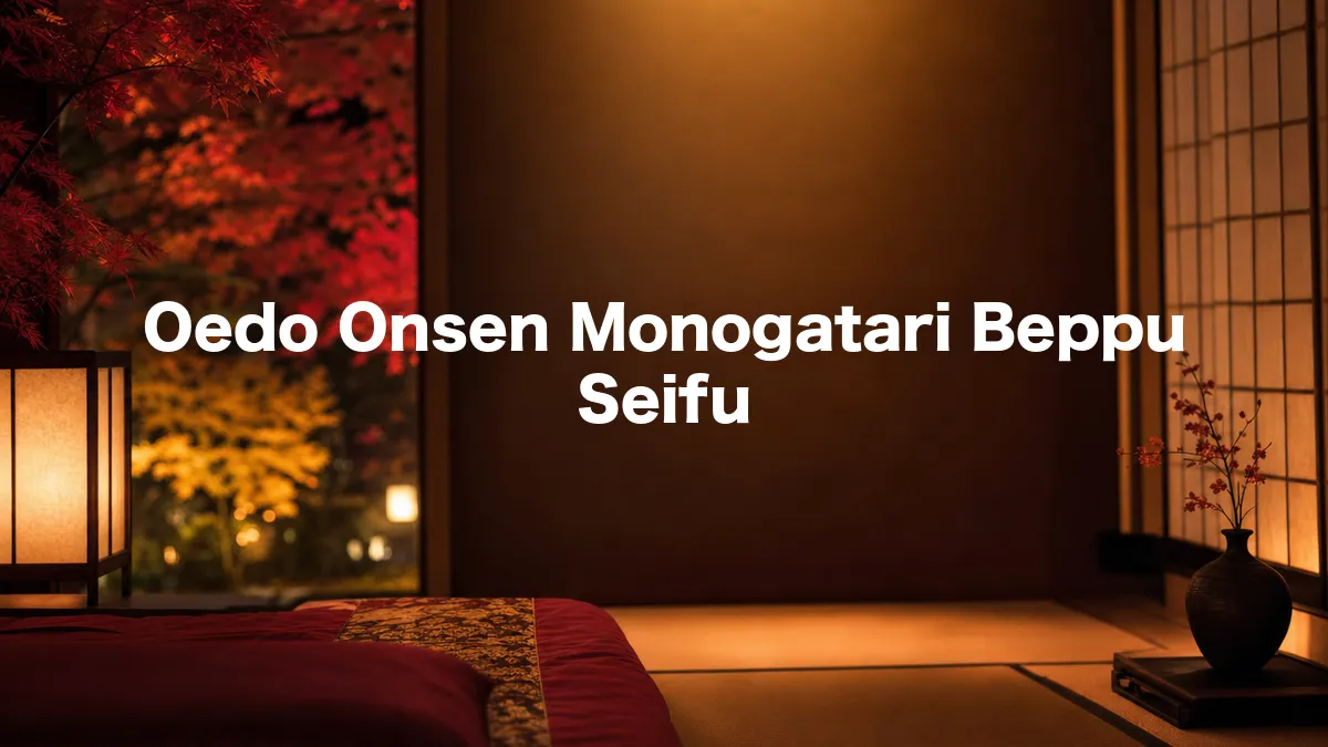 I Looked Into Oedo Onsen Monogatari Beppu Seifu
