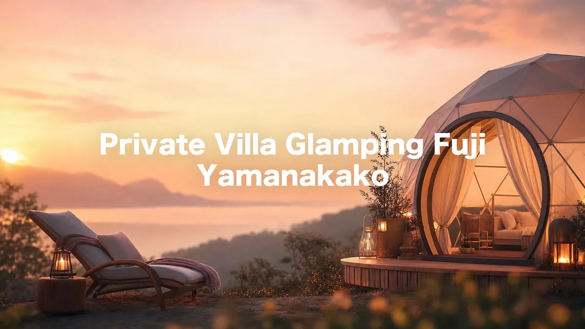 I Looked Into Private Villa Glamping Fuji Yamanakako