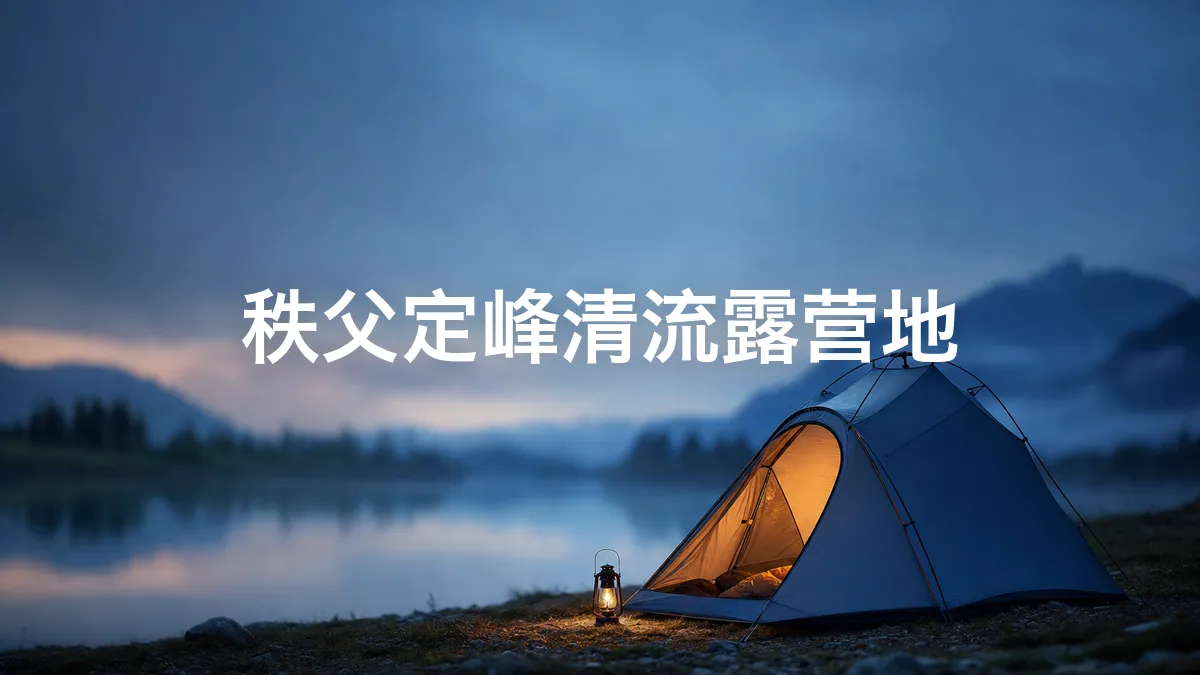 我调查了一下秩父定峰清流露营地
