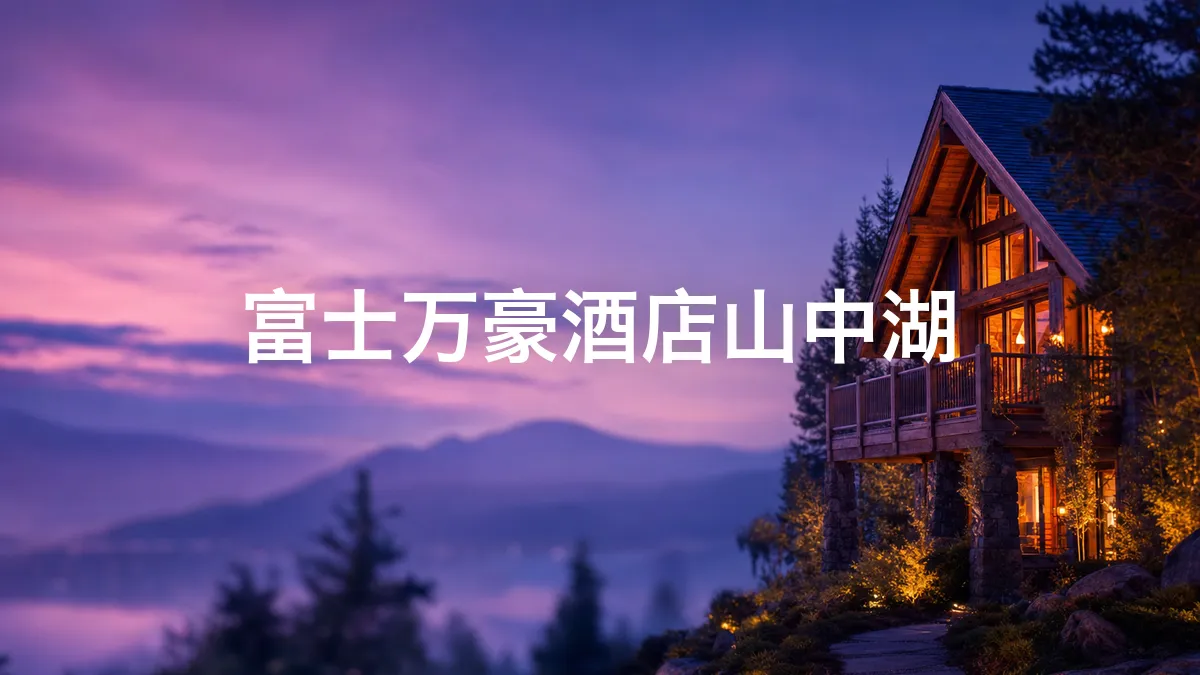 调查了一下富士万豪酒店山中湖