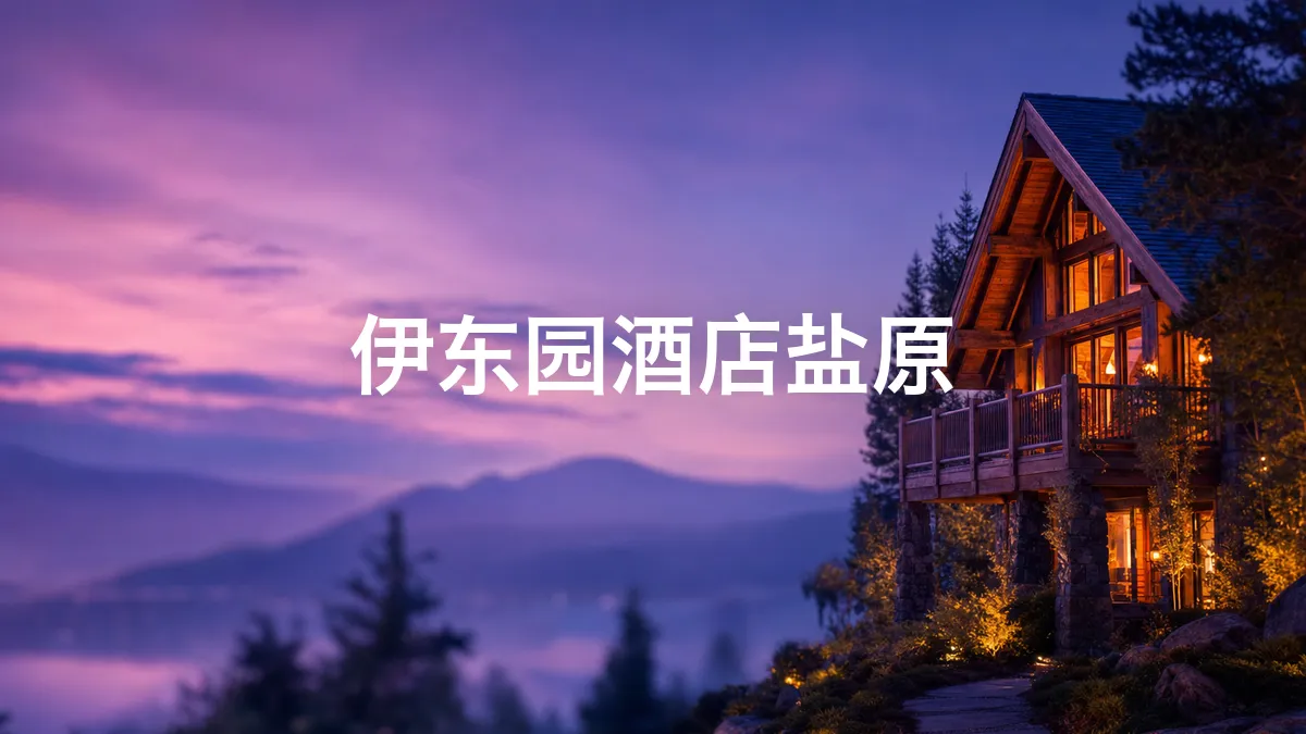 我查了一下伊东园酒店盐原