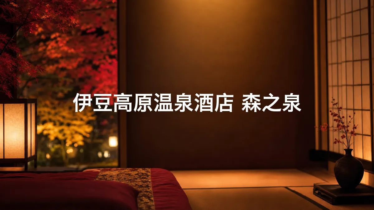 我查了一下伊豆高原温泉酒店 森之泉