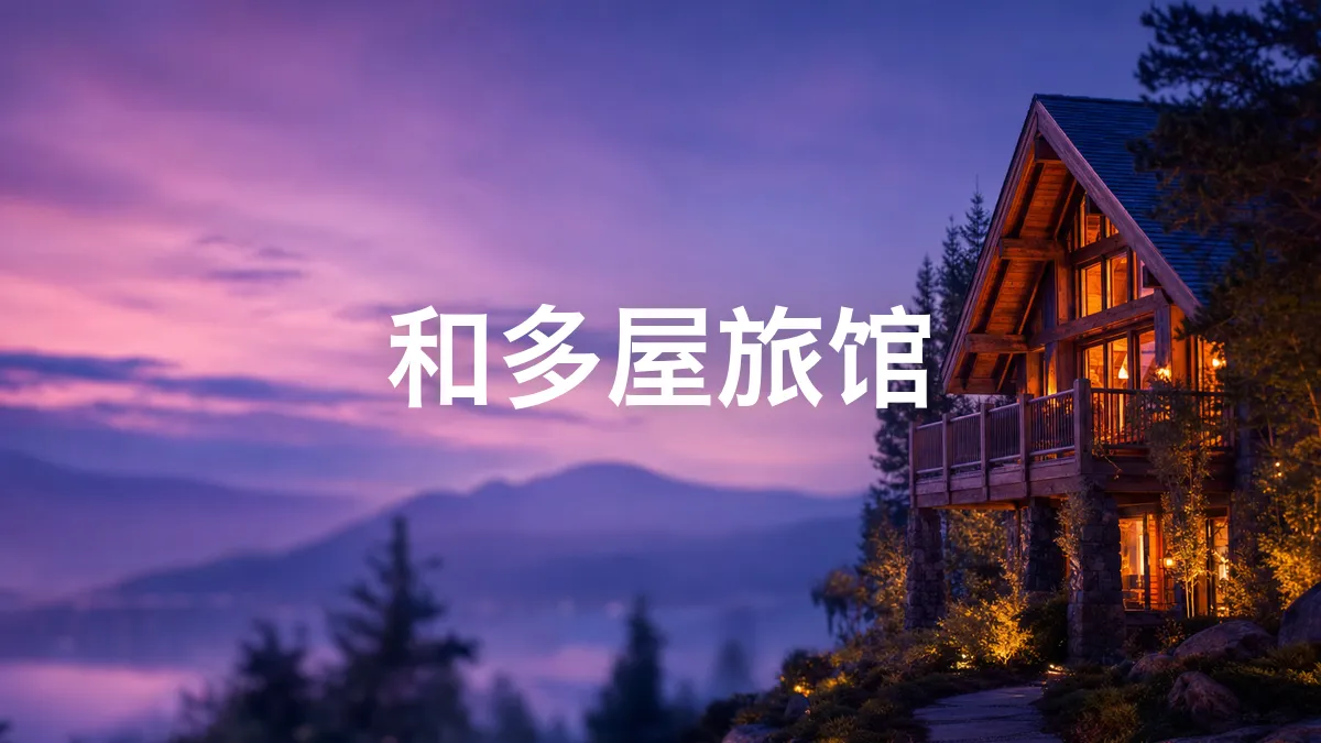 我调查了一下和多屋旅馆