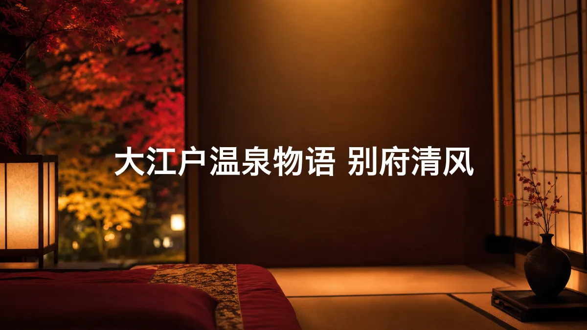 调查了一下大江户温泉物语 别府清风