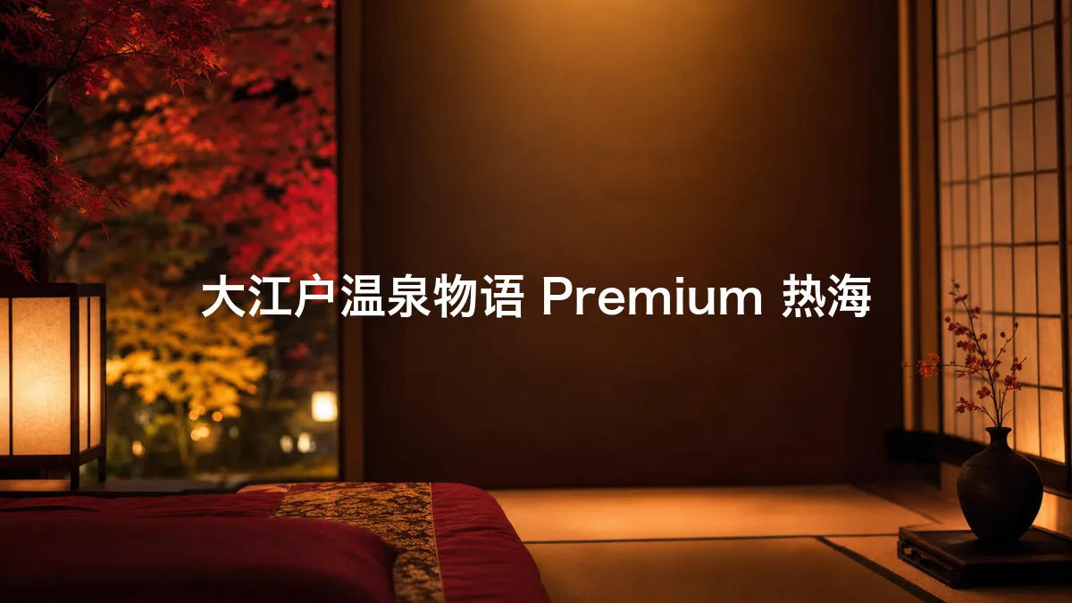 调查了一下大江户温泉物语 Premium 热海
