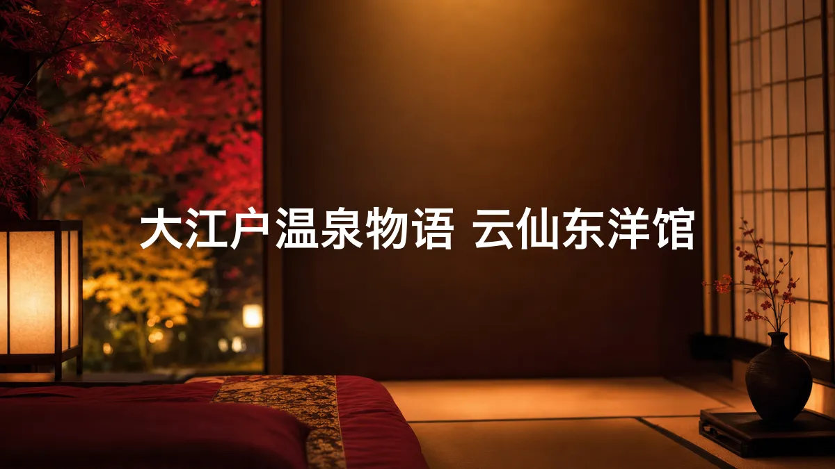 关于大江户温泉物语 云仙东洋馆的调查