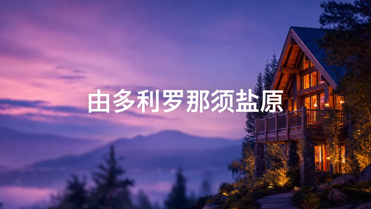 我调查了一下由多利罗那须盐原
